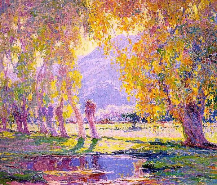 John Frost The Pool at Sundown oil painting picture